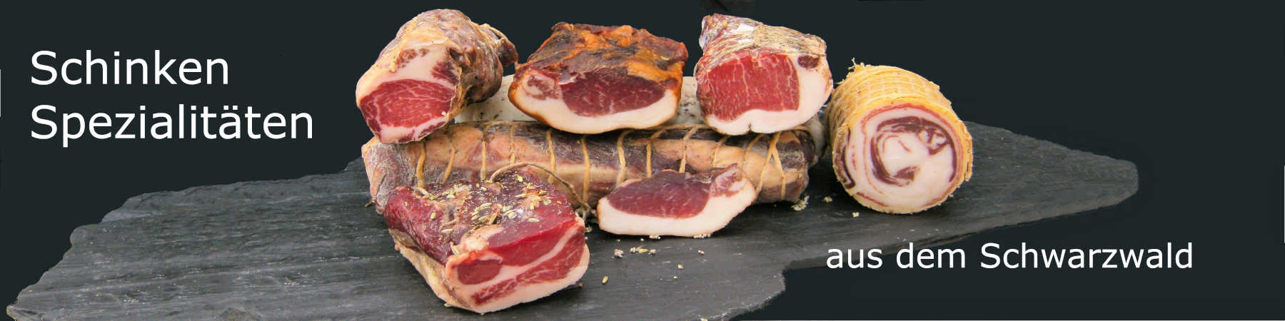 Mangalitza-Schinken, luftgetrocknet und gekocht