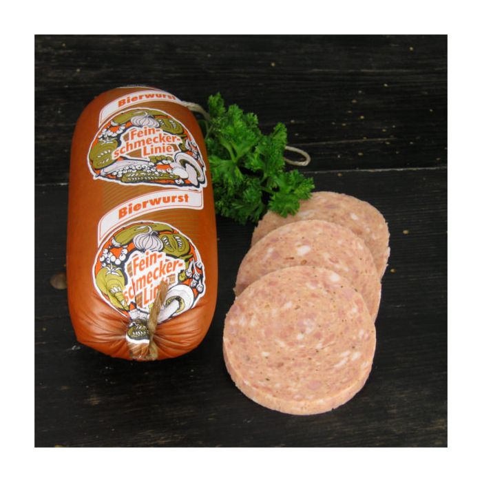 Bierwurst im Portionsdarm