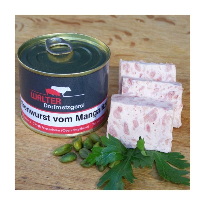 Schinkenwurst vom Mangalitza-Wollschwein