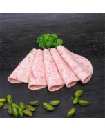 Schinkenwurst geschnitten