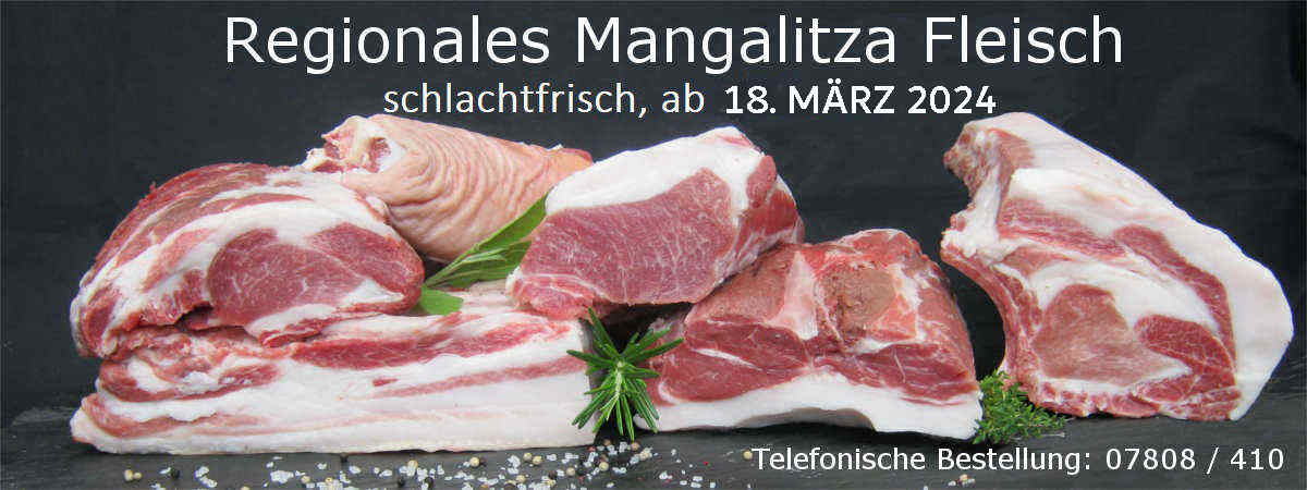 Mangalitz Fleisch, schlachtfrisch
